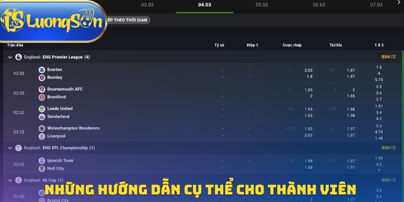 Những hướng dẫn cụ thể cho thành viên trải nghiệm